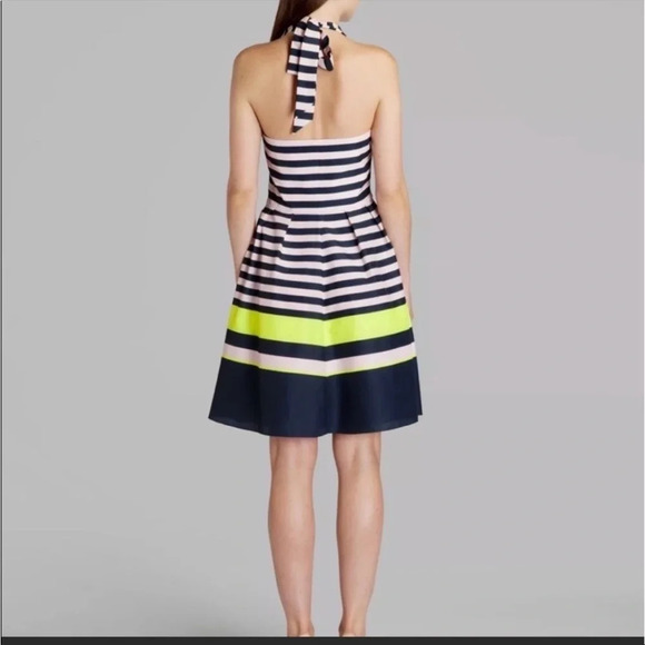 Ted Baker London Striped Halter Dress Size 1 US S - Picture 2 of 10